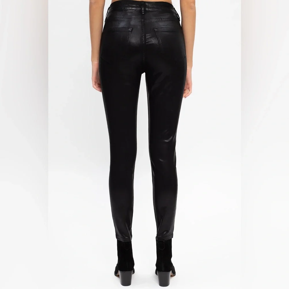 ALLSAINTS ALL SAINTS SPITALFIELDS Coated Skinny Low Rise ASHBY Pants Jeans Sz 25 - Picture 4 of 5